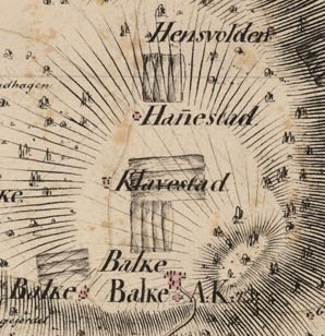 Kart Klavastad Hanastad 1819.jpg