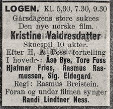 Kristine Valdresdatter annonse 1930.jpg