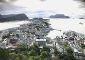 Ålesund sett frå Aksla høsten 2017. Foto: Elin Olsen