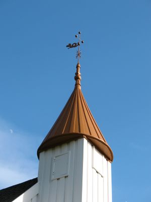 Åmli, Tovdal kirke 05 tårn.JPG