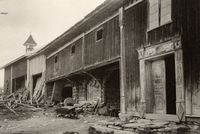 Den fredede bygningen på garden. Foto: Halvor Vreim