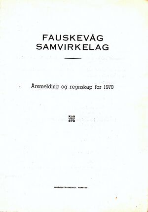 Årsmelding og regnskap 1970 Fauskevåg S-lag 0002.jpg