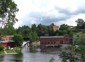 Ørje kraftverk og Ørje Brug. Foto: Siri Johannessen (2010).