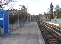 Østhorn stasjon er en av t-banestasjonene som betjener strøket Nordberg. Foto: Stig Rune Pedersen (2014)