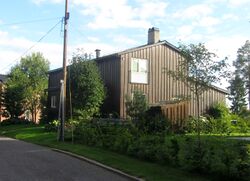 Villa Natvig (Østhornveien 13) i Oslo, oppført 1945 for Haakon Natvig. Foto: Stig Rune Pedersen (2014).