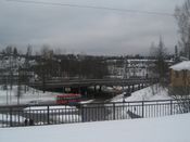 Østre Aker vei krysser over Grorudveien, nær Grorud jernbanestasjon. Foto: Stig Rune Pedersen