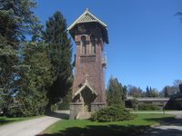 Det opprinnelige kapellet fra 1895 er revet, men tårnet er beholdt. Foto: Stig Rune Pedersen