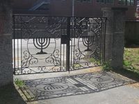 Port inn til den jødiske delen av Østre gravlund, Helsfyr gravlund. Foto: Stig Rune Pedersen