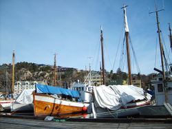 Båtar ved kai. Foto: Olve Utne (2007).