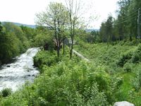 Rørgate ved kraftverket. Foto: Olve Utne (2007).