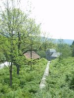 Rørgate ved kraftverket. Foto: Olve Utne (2007).