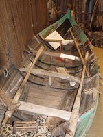 Straumbåt på Saltstraumen museum. Foto: Olve Utne (2009).