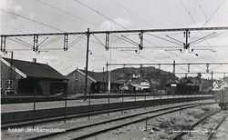 Stasjonsområdet, ukjent dato. Foto: Ukjent / Nasjonalbiblioteket