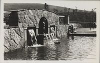 Fontenen mot Hegermanns gate. Foto: Nasjonalbiblioteket