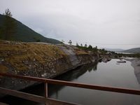 Sagelv helleristningsfelt ved Sagelva i Hamarøy kommune i Salten. Foto: Olve Utne, juli 2009.