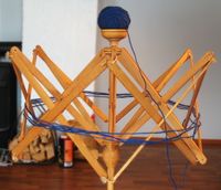 Arbeidet er fullført, og et nøste ligger klart på toppen av vinna.