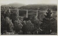 «Kristiania. Jernbanebroen, Ljan». Foto: Mittet & Co.