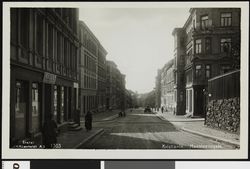Motiv fra Hansteens gate. Foto: Ukjent / Nasjonalbiblioteket