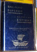 Kleppfiskboks i Klippfiskbutikken i Kristiansund. Foto: Olve Utne (2009).