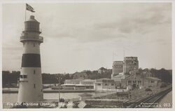 Området sett mot vest. Foto: J.H. Küenholdt/Nasjonalbiblioteket