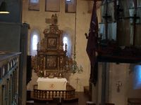 Koret sett frå galleriet. Foto: Olve Utne (2010).