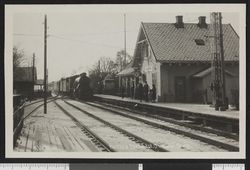 Kløfta stasjon sett fra sør. no-nb digifoto