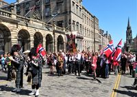 17.mai-toget i Edinburgh i 2019. Foto: Stig Rune Pedersen