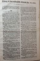 1857: Foreningens lover som vedlegg til Vestlandske tidende 6/3 1857 - Del A.