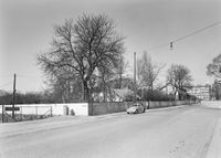 Grensestein nr. 59, ved Lillo gård, kan skimtes til venstre på dette bildet fra 1961. Steinen er i dag tapt. Foto: Truls Teigen/Oslo Museum
