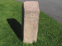 Grensestein nr. 27 står ved Ryenbergveien. Foto: Stig Rune Pedersen