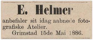 18860515 GAT E Helmer åpner atelier.jpg