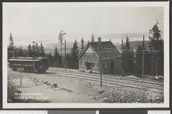 Lia/Voksenlia stasjon. Fotograf ukjent/Nasjonalbibliotekets bildesamling
