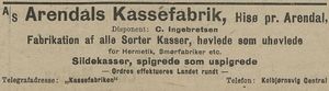 19100211 Norg sjøfartstidende - Arendals kassefabrikk, C Ingebrethsen.JPG