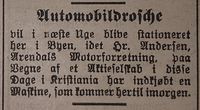3/9/1910: Omtale i Vestlandske tidende.