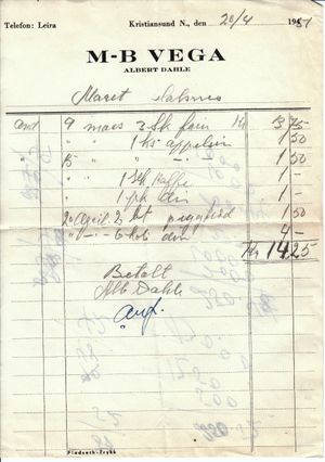 1951 04 20 M-B Vega Albert Dahle (frakt).jpg