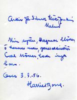 1956: Harriet Bosse kommenterer søsterens ekteskap uten barn.