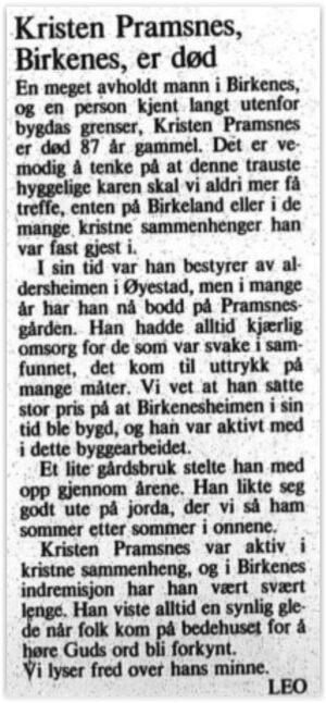 19850629 agdp Minneord Kristen Pramsnes.jpg