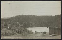 Sikt ned mot Blankvann om sommeren. Foto: Nasjonalbiblioteket