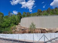 Nasjonalt minnested på Utøyakaia, nesten ferdig til offsiell åpning 18.06.2022. Foto: Eva Rogneflåten, 2022