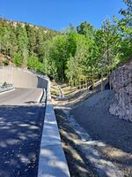 Nedkjørselen til nasjonalt minnested på Utøyakaia. Foto: Eva Rogneflåten, 2022