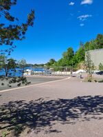 Nasjonalt minnested på Utøyakaia, nesten ferdig til offsiell åpning 18.06.2022. Foto: Eva Rogneflåten, 2022