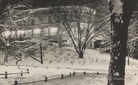 Restaurant Skansen i vinterskrud, 1927-1929