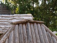 Firkanta dimbargåhte ved Silvermuseet i Arjeplog. Foto: Olve Utne (2012).