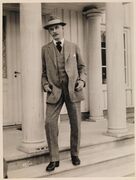 Hamsun på Nørholm, 1927. Foto: Anders Beer Wilse