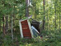 Kassert mjøkramp på Myrvang under Ersvika på Tustna Foto: Olve Utne (2016).