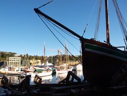 Seglskøyte på slipp. Foto: Olve Utne (2007).