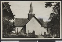 Sett fra gravlunden mot vest. Foto: Nasjonalbiblioteket