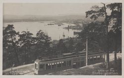 Utsikt fra Ekebergbanen (1915-20). Foto: Mittet/Nasjonalbiblioteket