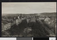 Utsikt fra Nationaltheatret. Foto: Nasjonalbiblioteket