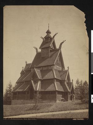 7. Ladegaardsøen, Gols Stavekirke - NB bldsa AL0007b.jpg